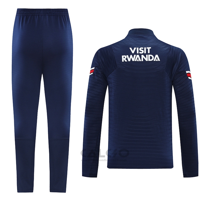 Tuta da Track di Felpa Paris Saint-Germain Jordan 2022-2023 Blu